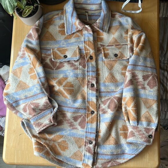 FREE PEOPLE Ruby Jacquard Jacket in Sedona Combo Size S - Picture 3 of 6